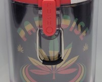 Magnified View LED Light Herb Jar + Grinder (Red)