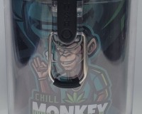 Magnified View LED Light Herb Jar + Grinder (Black)